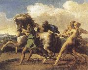 Theodore Gericault Slaves Restraining a House oil on canvas